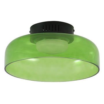 Kalmar 12" Modern Minimalist Iron/Glass Dimmable Integrated LED Flush Mount